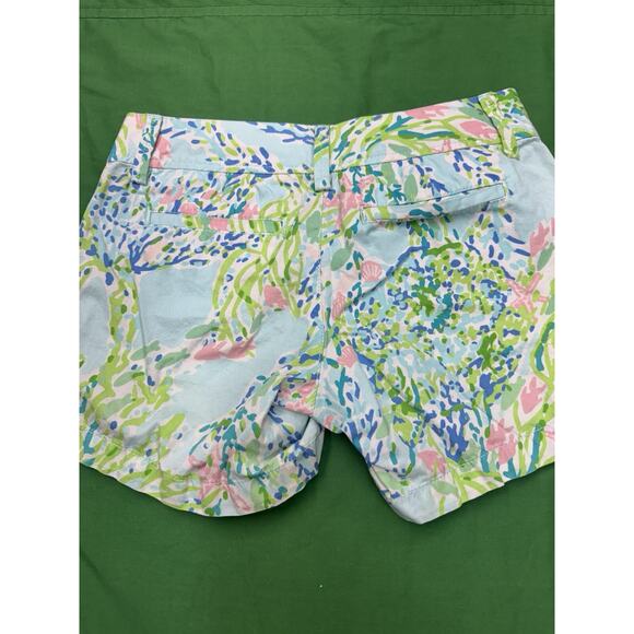 Lilly Pulitzer Callahan Stretch Short in Shell Beach Women's Size 00 EUC - Picture 2 of 7